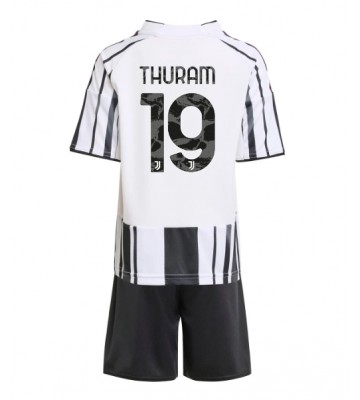Lacne Dětský Futbalové dres Juventus Khephren Thuram #19 2025-26 Krátky Rukáv - Domáci (+ trenírky)